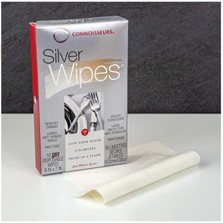 Салфетки для чистки серебра connoisseurs silver wipes